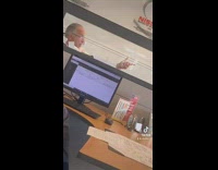 Older nissan salesman rapping and dancing to music 