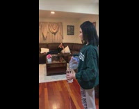 Collab BitchMP - Girl pours water cup spills mom throws at her