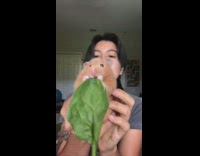Collab Clips mpugc - Girl holding hamster eating entire leaf