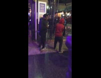 Guy gets jumped in a fight on Hollywood Walk of fame stars