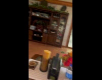 Guy throw cheeto dog chase and eat it