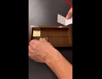 Man makes chocolate coconut almond truffle asmr