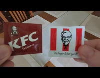 Guy compares old and new moist towelette 