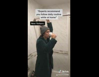 Green bathrobe guy train hand rail shower 