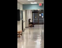 Student vibing hard to kung fu panda