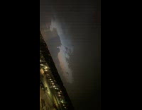 Woman jokes thunder with burping