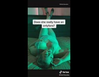 Girl shows lingerie outfits bed ring light 