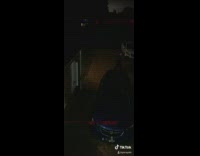 Mr bean costume mask guy climbs window 