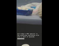 Woman eats raw mushroom sprinkled with Splenda on subway train