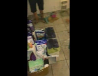 Bathroom of apartment floods with water 