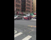 multiple cars atv with loud music