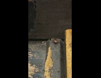 Collab Subway Creatures - Cockroach on wooden bench in subway station