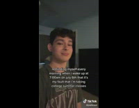 Guy wakes up early for summer classes