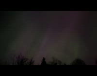 Northern lights with form of a bird