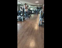 Exercise video at gym 