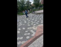 Collab WINY - Man drags air conditioner on wire at park