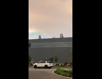 Smoke from Fire Covers Sky and Sun