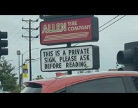 Collab DailyDoseOfInternet - Private sign on street ask before reading