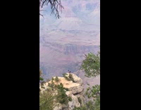 Couple tiktok dance mountain top Grand Canyon