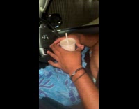 Guy thrusts cup to make it move 