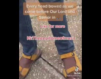 Guy zooms in makes fun of shoes 