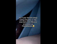 Collab ClipsIG - Kid wakes up looking for her Cheetos