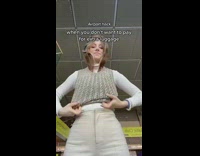 Woman puts on layers of clothes to avoid luggage 