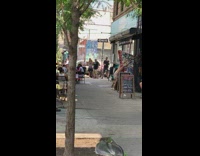 Audience cheers for drag queen performance 