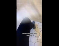 Person shows off taxidermy ferret bracelet