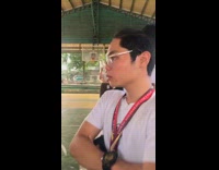 ClipsIG - Teenager and Kid Gives Each other Side Eye inside gym