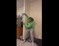 Guy reacts to transition tik tok 