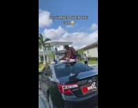 Guy jumps over car 