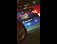 Blue car do you follow jesus sticker 