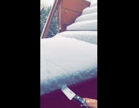 Collab BitchIG2 - Birthday cake cut out of snow 