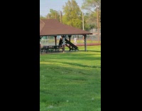 Two men jumpsuit  Tai Chi Exercise park Part 2