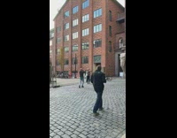 Couple dance spin elephant statue walkway music