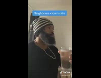 Collab Kale Salad IG - Guy drinks water neighbors tiktok dance