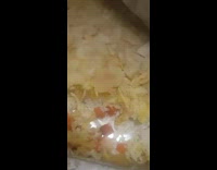 Guy shocked at chicken lays and rice casserole 