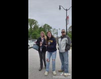 Girl films parents reaction to birthday audio 