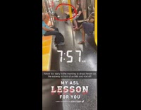 Guy red shirt does heroin in the morning at end of subway train 