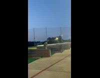 Bug approach woman film guy play golf