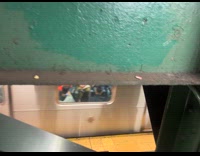 Collab WINY - Grimace stickers on the side of train