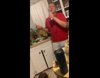 Little girl gets upset dad wont sing 