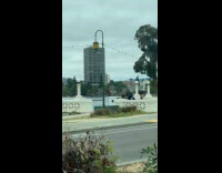 Woman star bikini pole dance river park