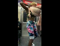 purge mask blonde subway black and yellow 