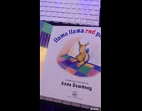 Guy reads raps llama red pajama book 