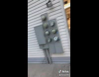 Guy tries to fix power box bright light 