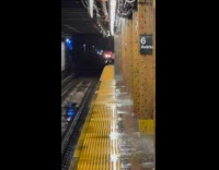 Water leaks from pipes at subway ceiling Part 1