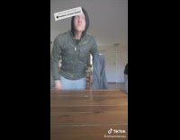 Guy uses video editing to slam himself onto table