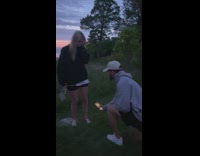 Guy proposal prank takes picture of girls feet